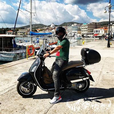 STS11 Parlak Krom Renk Vespa GTS250 GTS300 Uyumlu Yan Çıta Sticker Seti