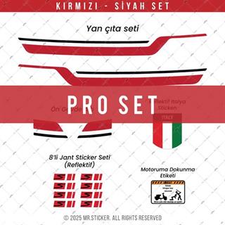 STS74 Primavera Spint Uyumlu Yan Çıta Sticker Seti Renk Seçenekli