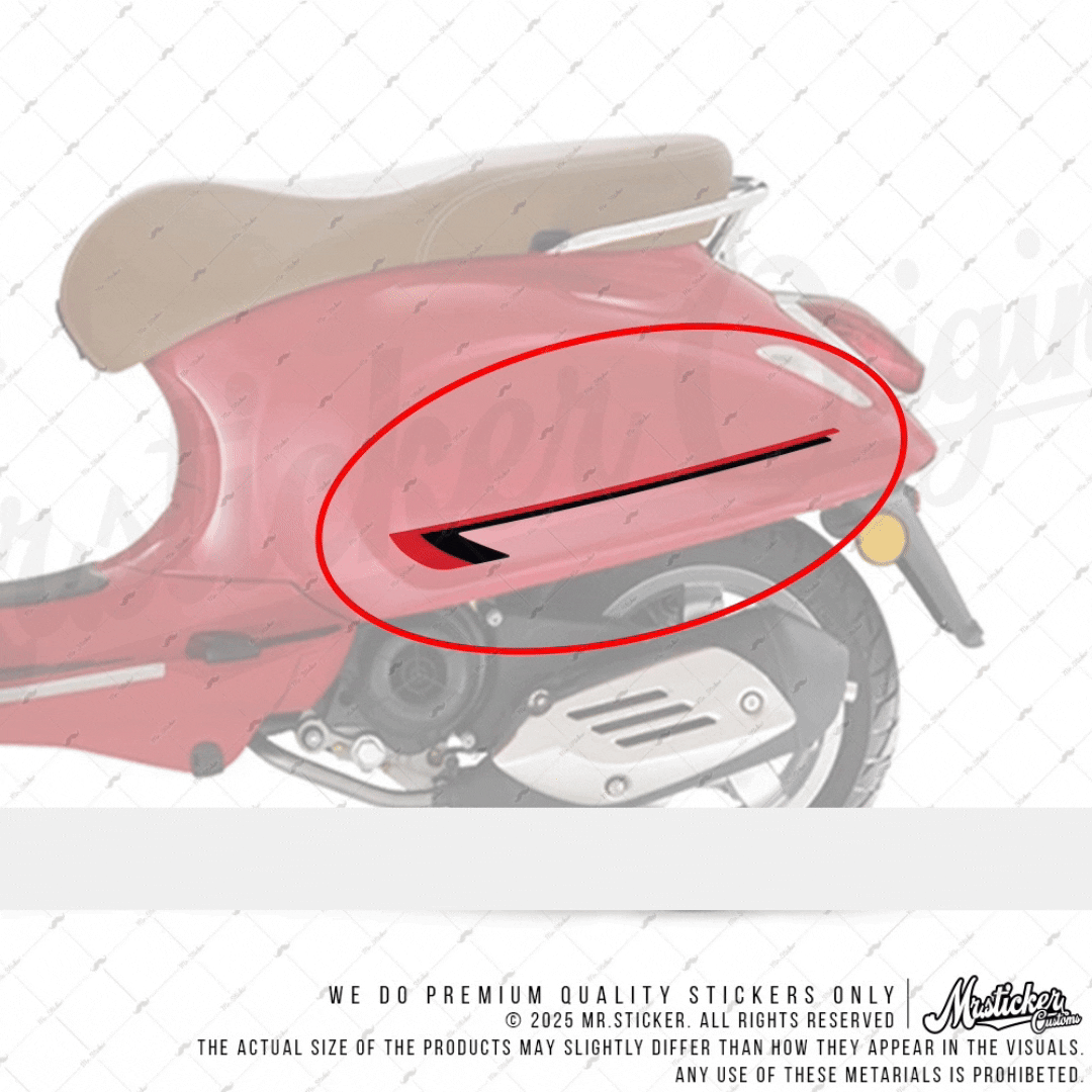 STS47 Vespa Primavera ve Sprint Uyumlu Yan Cita Sticker Seti