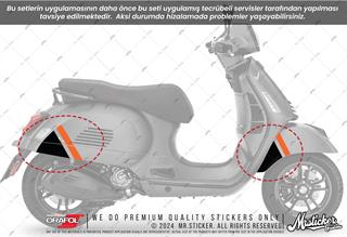 STS67 Vespa GTS Super Sport Uyumlu Sticker Seti