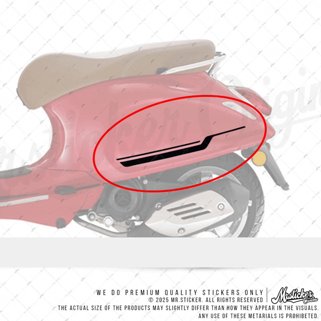 STS74 Primavera Spint Uyumlu Yan Çıta Sticker Seti Renk Seçenekli