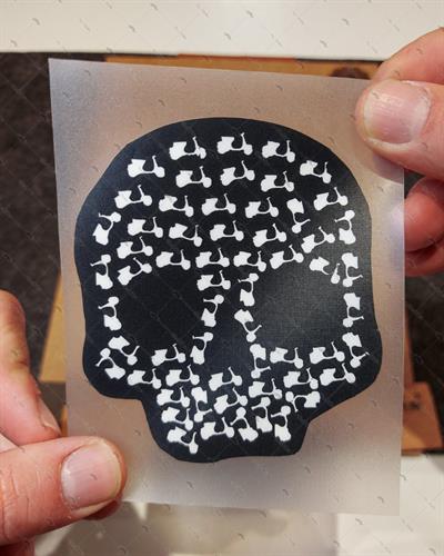 VSP10 Scooter Motifli Kurukafa Etiketi