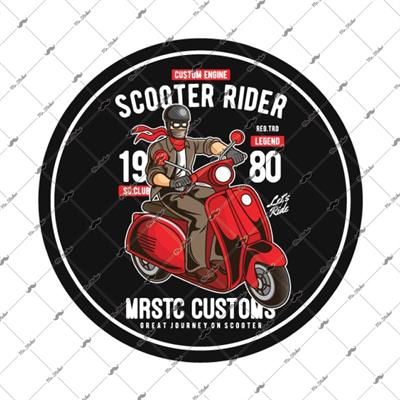 VSP35 Scooter Rider Etiketi