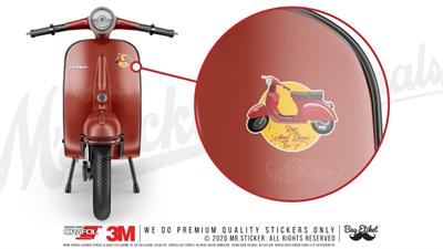 VSP42 Kirmizi Scooter Etiketi