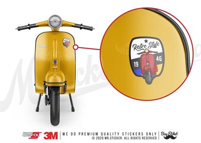 VSP54 Retro Stili Yazili Etiket