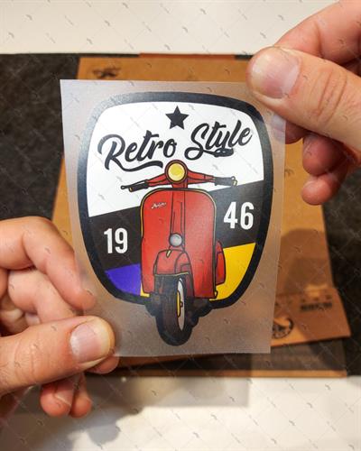 VSP54 Retro Stili Yazili Etiket