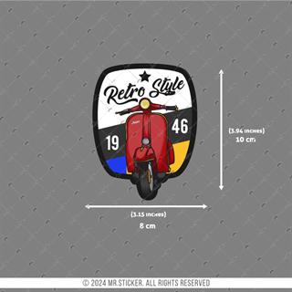 VSP54 Retro Stili Yazili Etiket