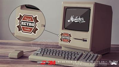 VTR1 Orjinal Retro Scooter Yazili Etiket