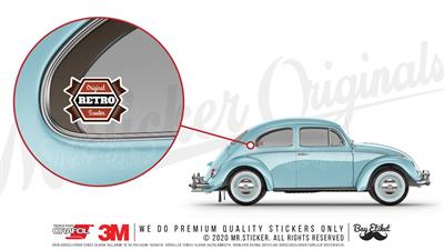 VTR1 Orjinal Retro Scooter Yazili Etiket