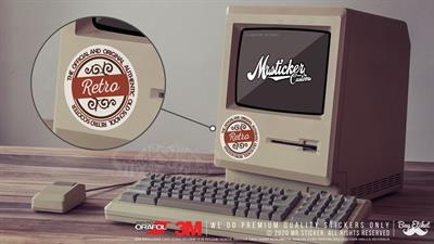 VTR2 Retro Yazili Etiket