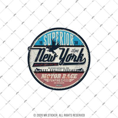 VTR22 New York Motor Yarisi Yazili Etiket