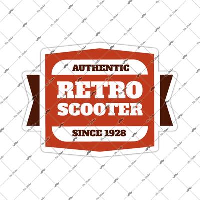 VTR3 Retro Scooter Yazili Etiket