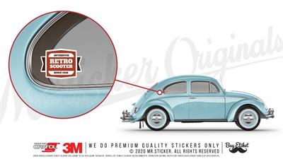 VTR3 Retro Scooter Yazili Etiket