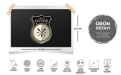 VTR4 Limited Edition Yazili Etiket