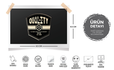 VTR5 Qulity Yazili Etiket