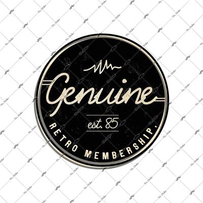 VTR6 Gercek Retro Yazili Etiket