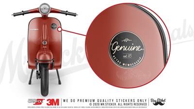 VTR6 Gercek Retro Yazili Etiket