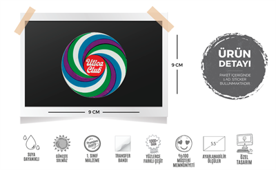 VTR9 Retro Badge Etiketi