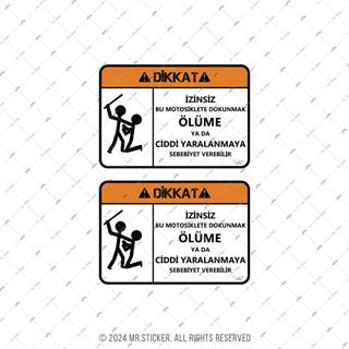 WRN2 Motoruma Dokunma Etiketi 2li Set