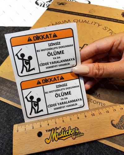 WRN2 Motoruma Dokunma Etiketi 2li Set