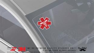 WRN52 Universal Saglik Amblemi - Kırmızı Renk