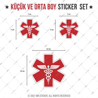 WRN52 Universal Saglik Amblemi - Kırmızı Renk