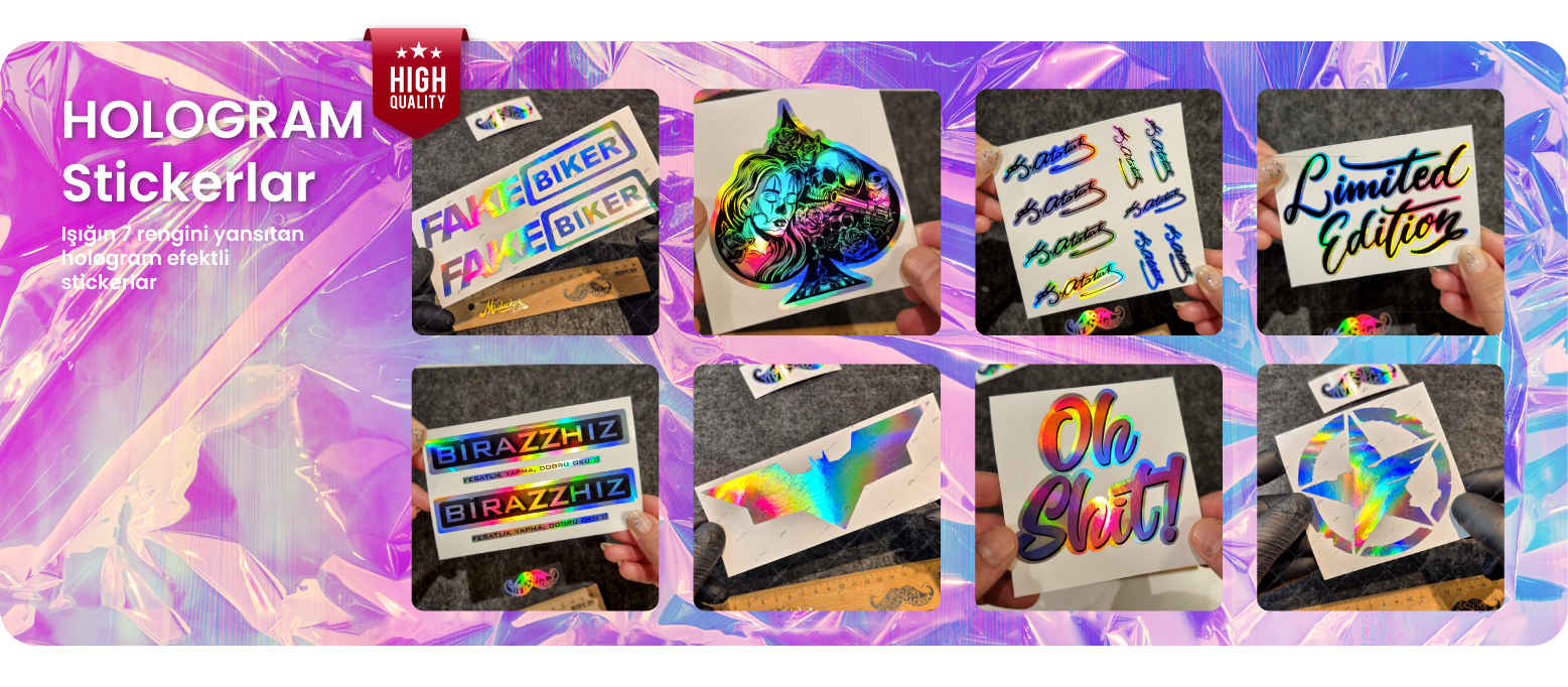Hologram Stickerlar
