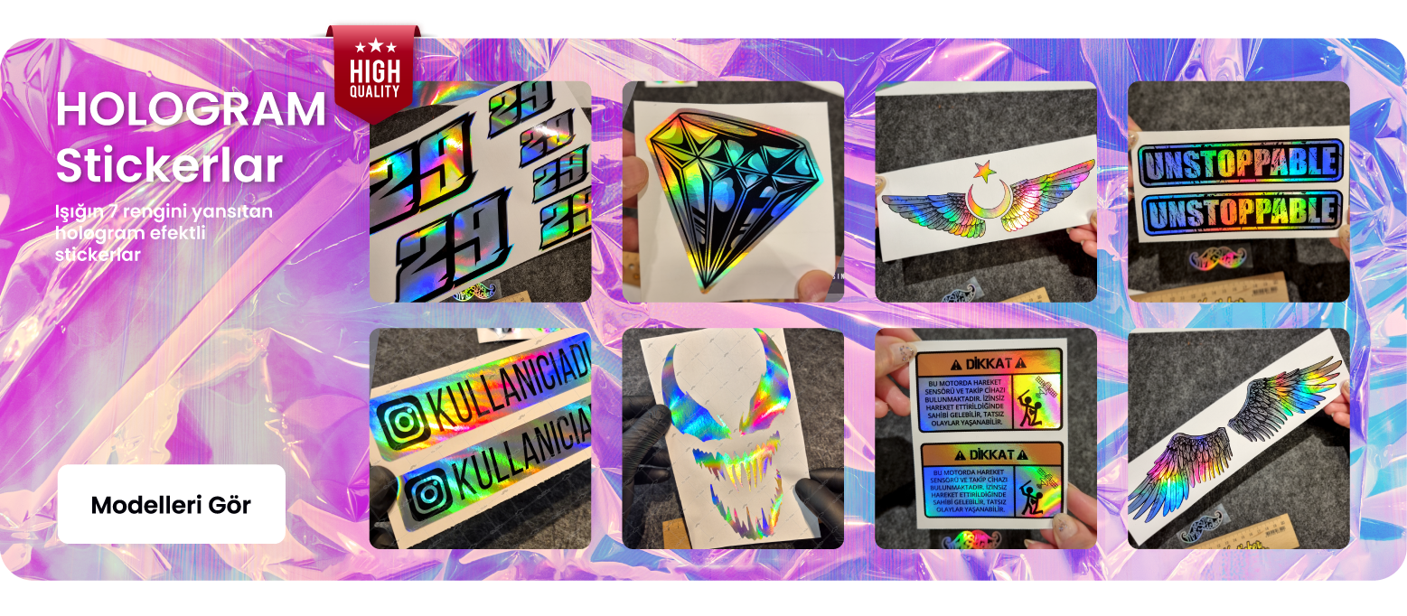 Hologram Stickerlar