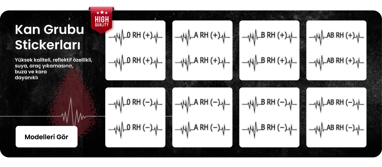 Kan Grubu Stickerları