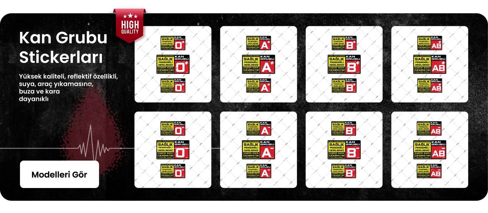 Kan Grubu Stickerları