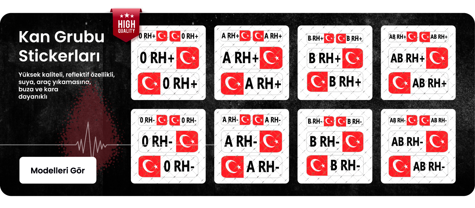 Kan Grubu Stickerları