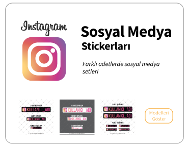 Sosyal Medya Stickerları