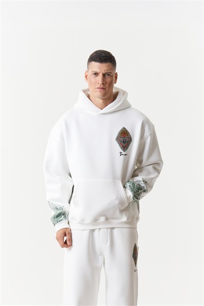 Anatolia Oversize Erkek Sweatshirt Ekru