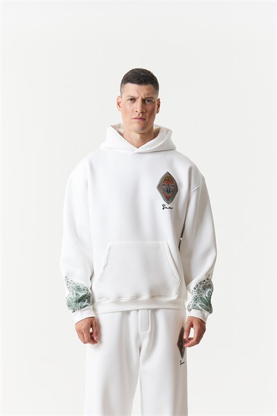 Anatolia Oversize Erkek Sweatshirt Ekru