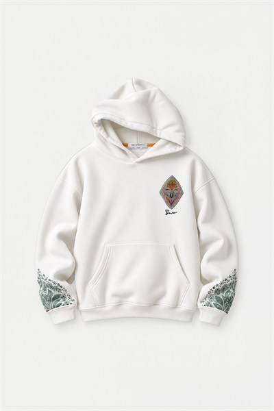 Anatolia Oversize Erkek Sweatshirt Ekru