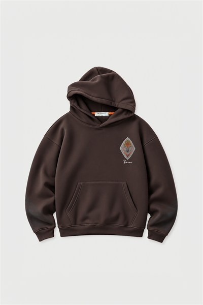 Anatolia Oversize Erkek Sweatshirt Kahverengi
