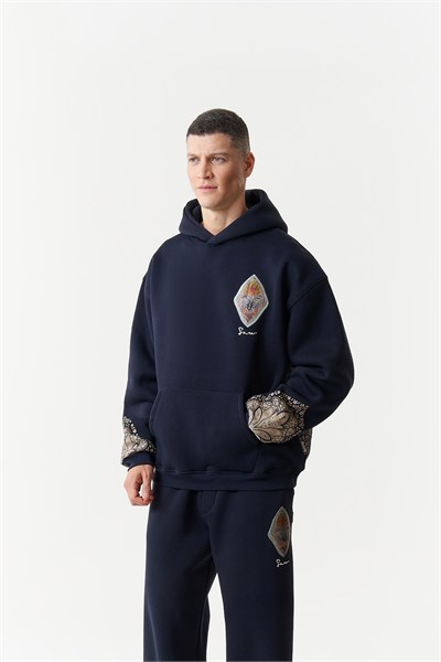 Anatolia Oversize Erkek Sweatshirt Lacivert