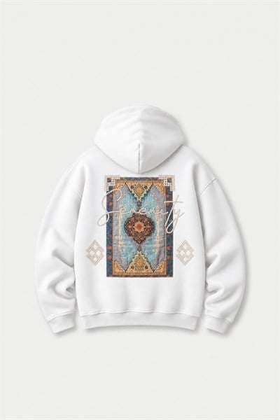 Anatolian Reverie Oversize Erkek Sweatshirt Ekru
