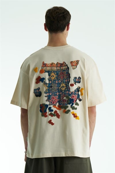 Authentic Oversize Erkek Tişört Stone