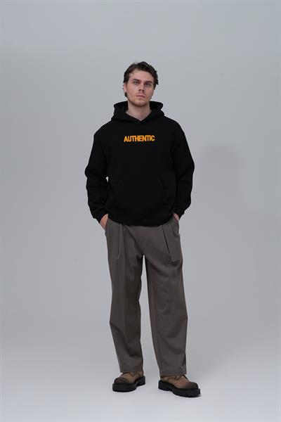 Authentic Oversize Sweatshirt Erkek Siyah