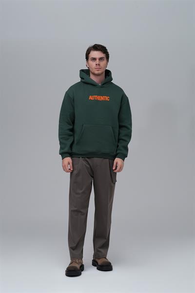 Authentic Oversize Sweatshirt Erkek Yeşil