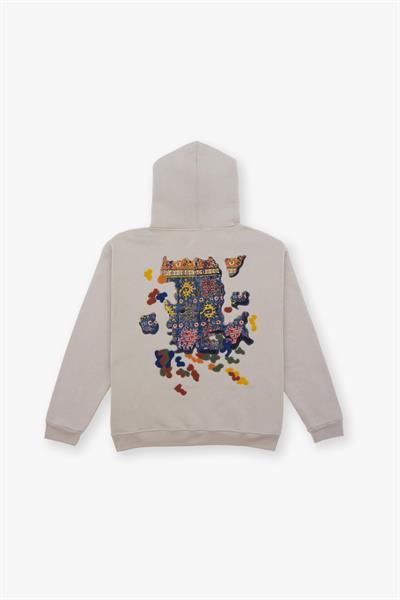 Authentic Oversize Sweatshirt Kadın Stone