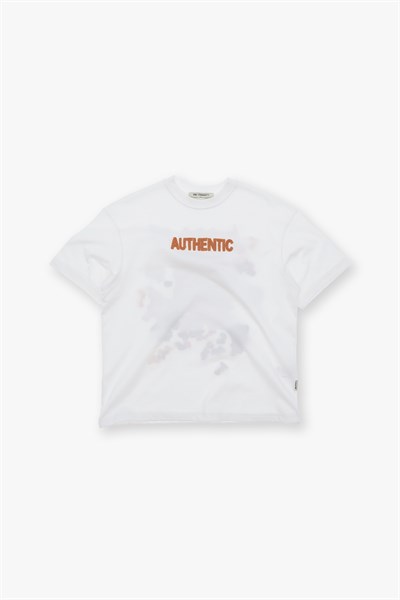 Authentic Oversize Tişört Kadın Ekru