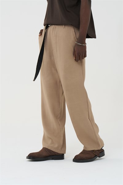 Avenue Relaxed Fit Erkek Pantolon Bej