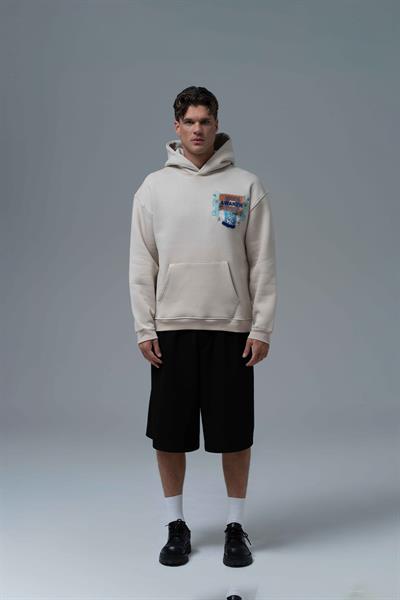 Awaken Oversize Sweatshirt Erkek Stone