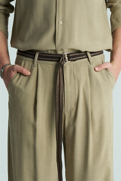 Base Relaxed Fit Erkek Pantolon Haki