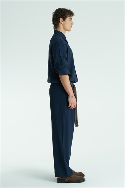 Base Relaxed Fit Erkek Pantolon Lacivert