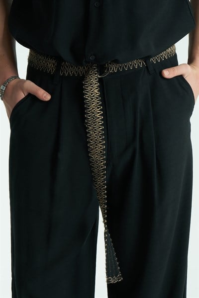 Base Relaxed Fit Erkek Pantolon Siyah