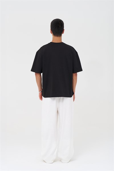 Basic Oversize Tişört Erkek /04 Siyah