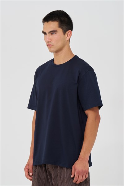 Basic Regular Fit Tişört Erkek /02 Lacivert